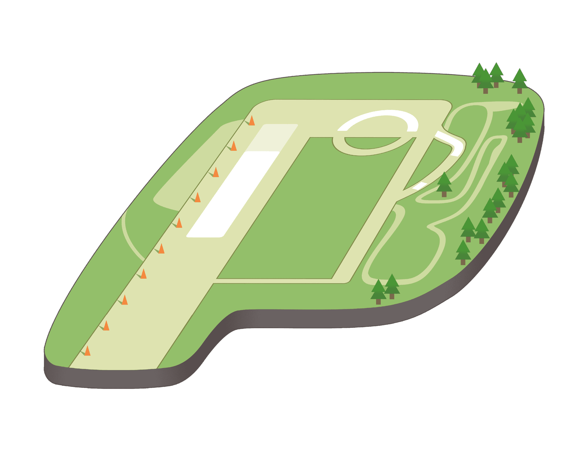 Mapa drugiego kompleksu szkoleniowego